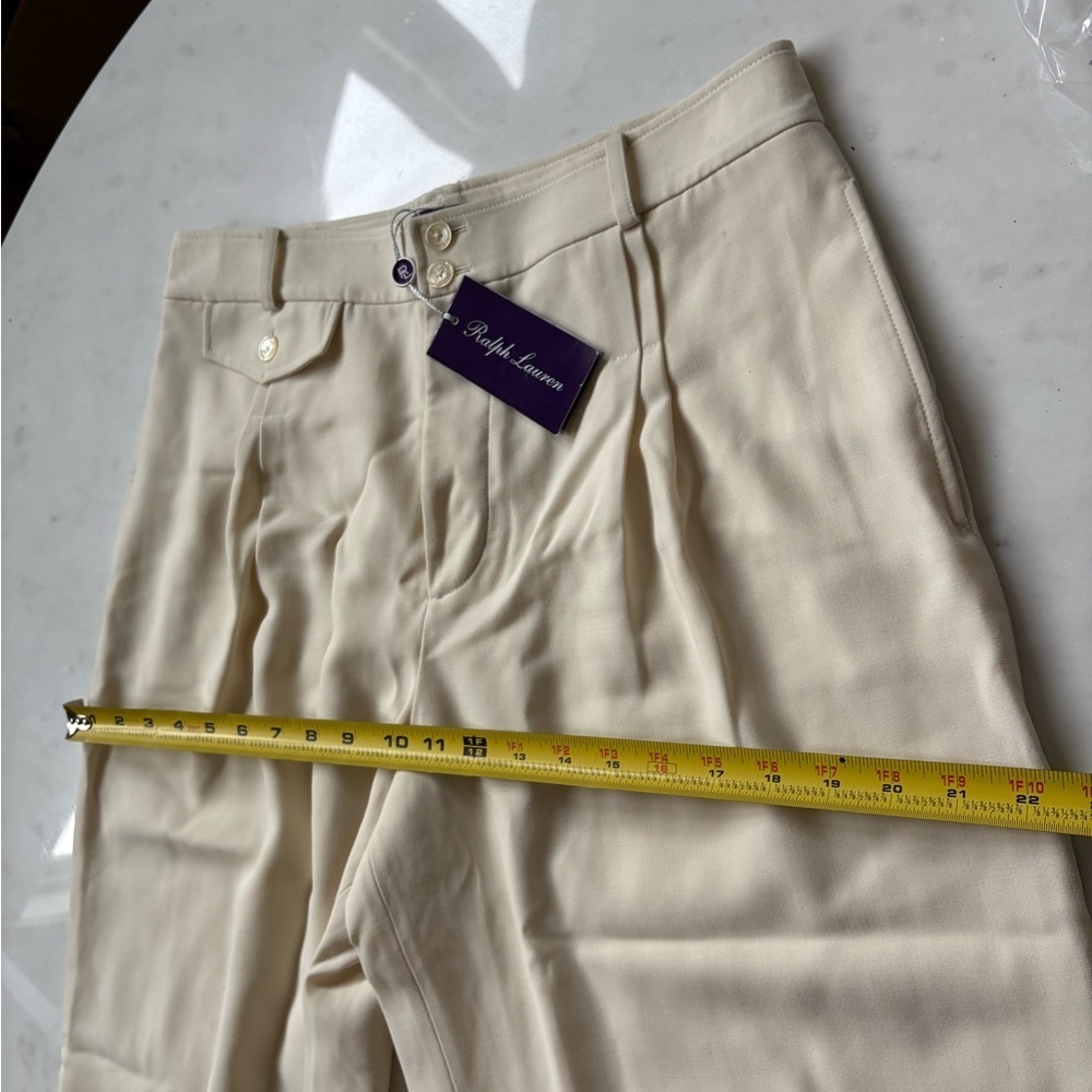 Ralph Lauren Collection Purple Label Cecillia Wool Silk Crepe Pants Trousers NWT - Picture 7 of 7